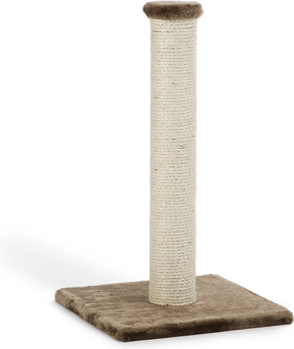 Beeztees Gina - Krabpaal - Bruin - 34x34x60 Cm 1 Beeztees Gina - Krabpaal - Bruin - 34x34x60 Cm