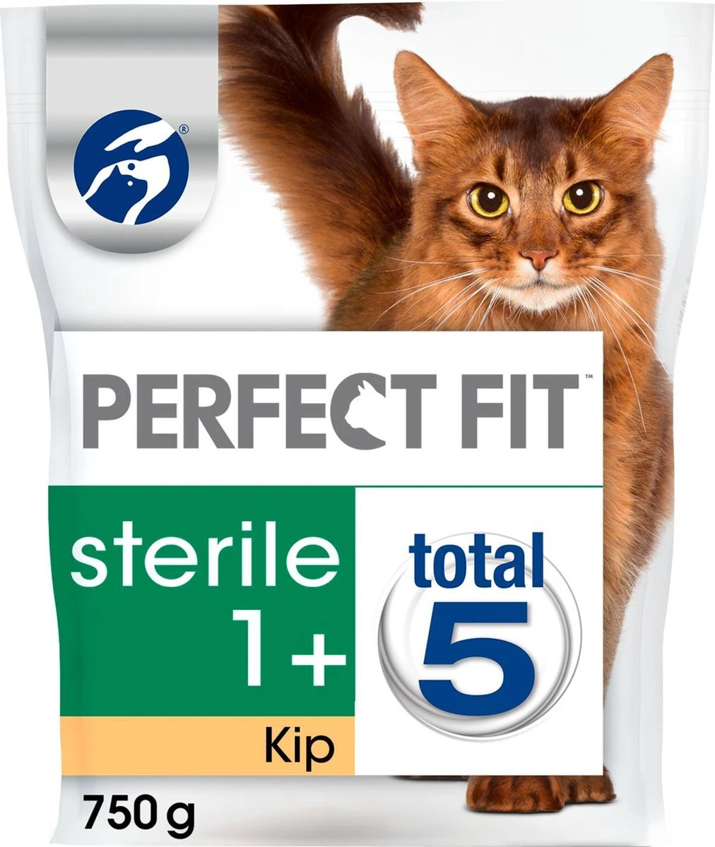 Perfect Fit Sterile Adult 1+ Katten Droogvoer - Kip - 4 X 750 Gr 1 Perfect Fit Sterile Adult 1+ Katten Droogvoer - Kip - 4 X 750 Gr