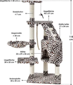 Merkloos Katten Krabpaal - Buffy - Luipaard Patroon -Merkloos Verkoop 1031x1200 1