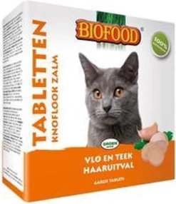 Biofood Kattensnoepjes Anti-Vlo - Zalm - 100 St -Merkloos Verkoop 1038x1200 2