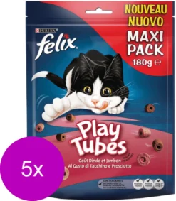 Felix PlayTubes - Kattensnacks Kalkoen & Ham - 5 X 180g 12 Felix PlayTubes - Kattensnacks Kalkoen & Ham - 5 X 180g -Merkloos Verkoop 1047x1200 1