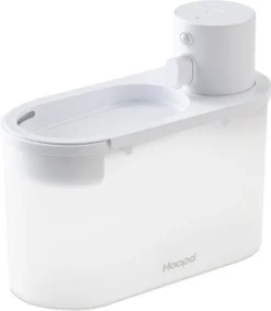 Hoopo® Agua - DRAADLOZE Waterfontein Katten - SMART Waterfontein Katten - UVC Disinfectie - 2 Liter - Automatische Katten Fontein