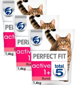 Perfect Fit Droogvoer Active Rund - Kattenvoer - 3 X 1.4 Kg