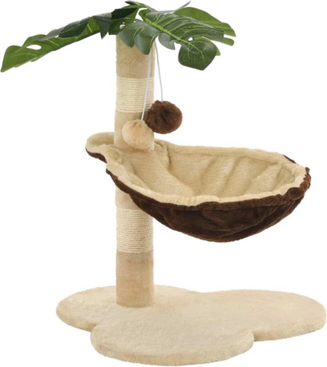 VidaXL Kattenkrabpaal Met Sisal Krabpaal 50 Cm Beige En Bruin 6 VidaXL Kattenkrabpaal Met Sisal Krabpaal 50 Cm Beige En Bruin - Image 6