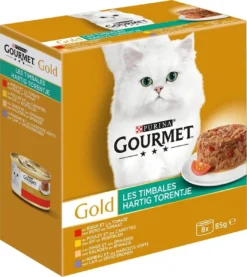 Gourmet Gold Hartig Torentje - Kattenvoer Natvoer - Vlees Met Groente Mix - 48 X 85 G -Merkloos Verkoop 1071x1200 1