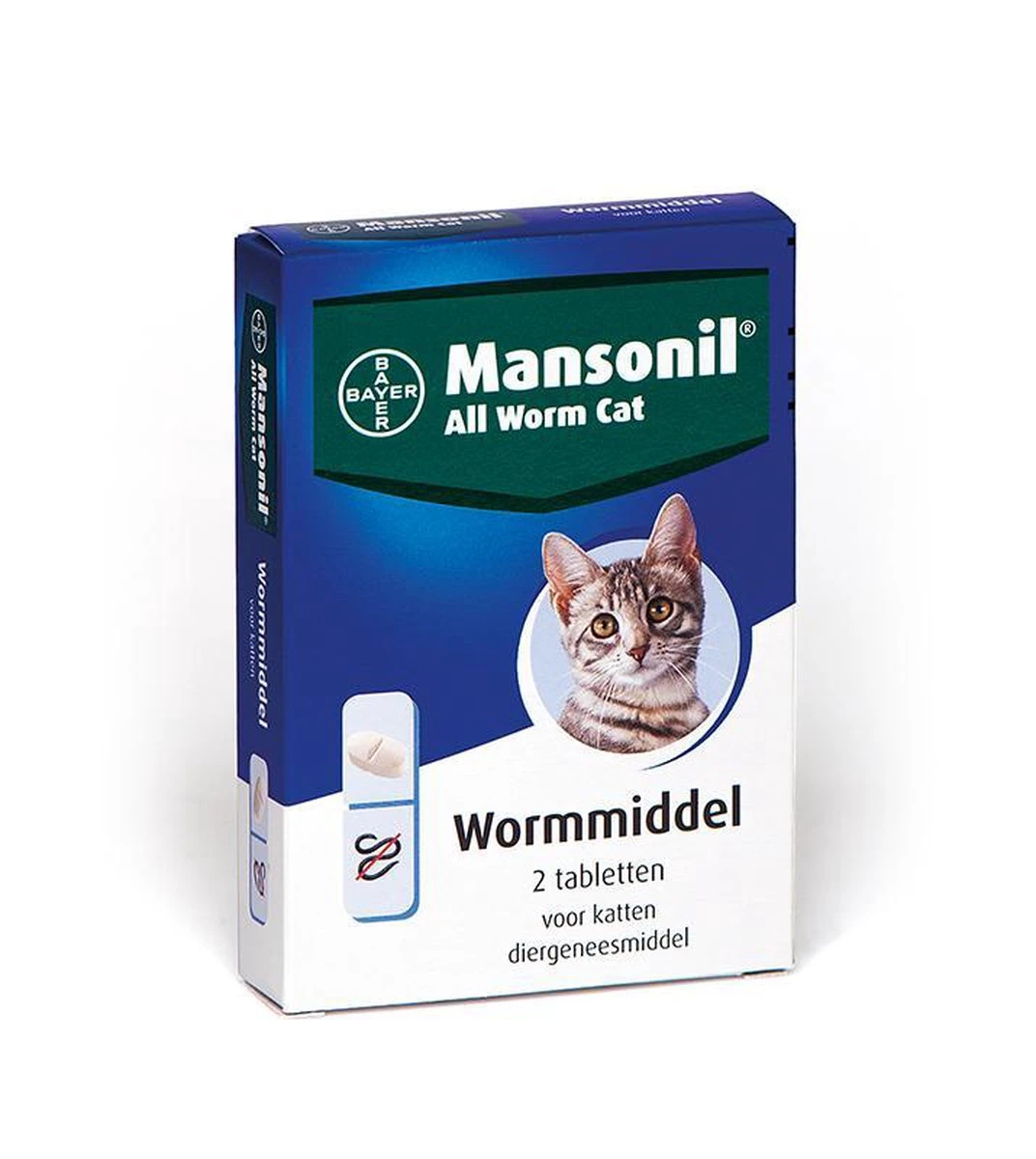 Mansonil All Worm Cat Ontworming - Kat - 2 Tabletten 8 Mansonil All Worm Cat Ontworming - Kat - 2 Tabletten - Image 8