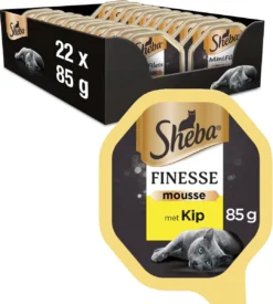 Sheba Finesse - Katten Natvoer - Mousse - Kip - 22 X 85 Gr