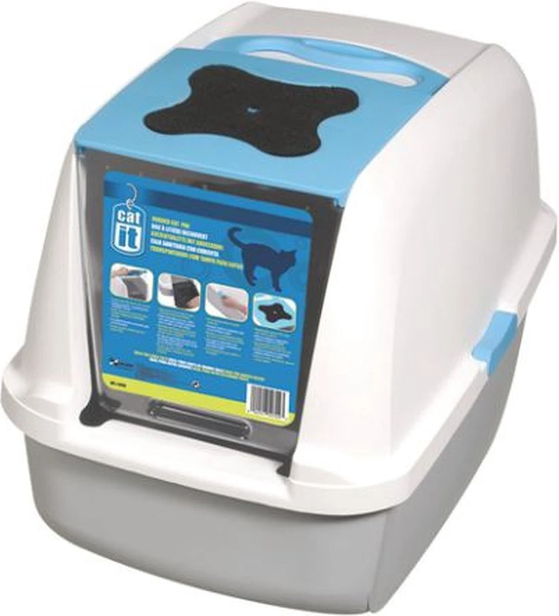 Catit Kattenbak - Grijs/Wit - 57 X 47 X 39 Cm 4 Catit Kattenbak - Grijs/Wit - 57 X 47 X 39 Cm - Afbeelding 4