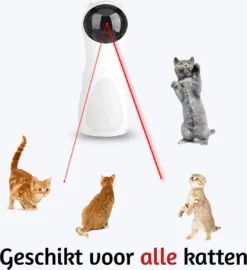 Merkloos Automatisch Kattenspeeltje Laser Intelligent Interactief Voor Katten – Laser Kat – 3 Verschillende Standen – Incl. Oplaadkabel – Geruisloze Motor -Merkloos Verkoop 1098x1200 4