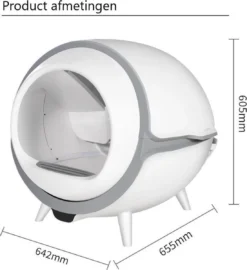 Merkloos Premium Kattenbak - Automatische - Zelfreinigende - Elektrische Kattenbak - Design Kattenbak -Merkloos Verkoop 1099x1200 2