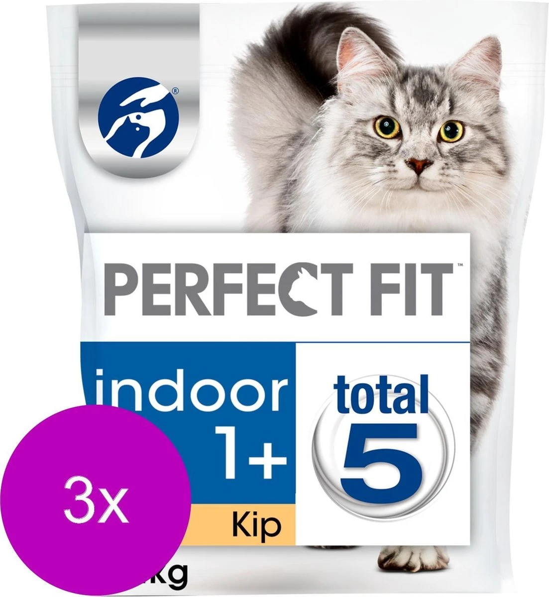 Perfect Fit Droogvoer Adult Indoor Kip - Kattenvoer - 3 X 1.4 Kg 2 Perfect Fit Droogvoer Adult Indoor Kip - Kattenvoer - 3 X 1.4 Kg - Image 2
