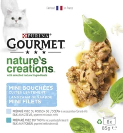 Gourmet Nature's Creations - Kattenvoer Natvoer - Zeevis - 48 X 85 Gr -Merkloos Verkoop 1104x1200