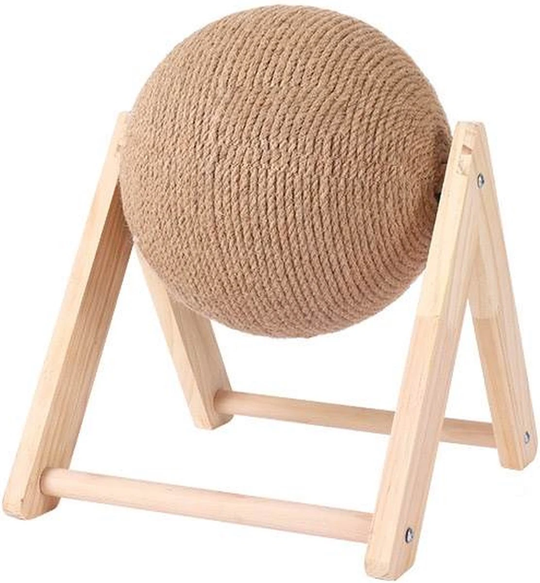 LARMA Krabbol Voor Katten - Krabpaal - Krabbol - Krabplank - Krabmeubel - Kattenspeeltje - 22x18x16 CM - Bruin 1 LARMA Krabbol Voor Katten - Krabpaal - Krabbol - Krabplank - Krabmeubel - Kattenspeeltje - 22x18x16 CM - Bruin