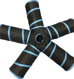 Adori Katten Tunnel 5 Gangen - Kattenspeelgoed - Ø25x50 Cm Zwart -Merkloos Verkoop 1115x1200 1
