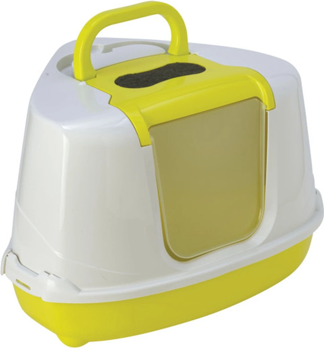 Moderna, Kattentoilet Flip Corner. Hoek Toilet. Afm: L 56,3 X B 44,4 X H 36,4 Cm. Kattenbak Voor In Een Hoek. 2 Moderna, Kattentoilet Flip Corner. Hoek Toilet. Afm: L 56,3 X B 44,4 X H 36,4 Cm. Kattenbak Voor In Een Hoek. - Image 2