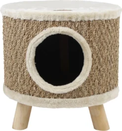 Adori Kyra Krab En Ligmeubel - Krabpaal - 36x36x36 Cm Naturel Beige