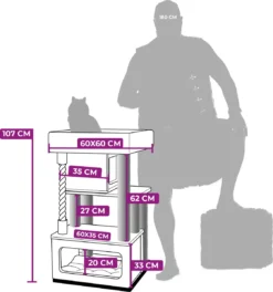 Petrebels Lodge 107 Krabpaal - Creme - Design - Zeer Stabiel -Merkloos Verkoop 1121x1200 5