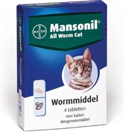 Mansonil All Worm Cat Ontworming - Kat - 4 Tabletten -Merkloos Verkoop 1127x1200 3