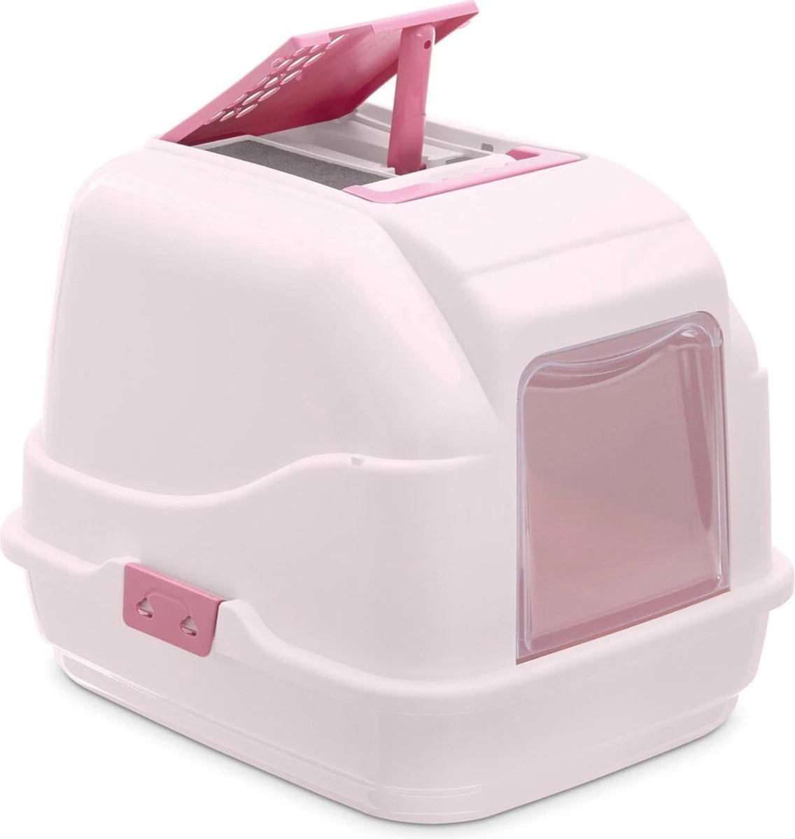 Imac Easy Cat - Roze - Kattenbak - 40,5 X 50 X 41 Cm 1 Imac Easy Cat - Roze - Kattenbak - 40,5 X 50 X 41 Cm