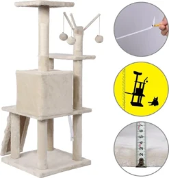 Merkloos MC Star Krabpaal Voor Grote Katten Cat Tree - 55 X 50 X 121 Cm - Beige 13 Merkloos MC Star Krabpaal Voor Grote Katten Cat Tree - 55 X 50 X 121 Cm - Beige -Merkloos Verkoop 1138x1200 4