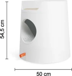 A Sunny Day Kattenbak Met Lade, Bedje En Krabplank - Inclusief Schepje - Design Kattenbak - Wit - Dichte Kattenbak - Kattenbak Gesloten -Merkloos Verkoop 1139x1200 4