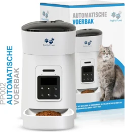 Pretty Paws PP002 Professionele Automatische Voerbak Kat- Stemrecorder - Voerautomaat - Katten Voerbak - Minimalistisch