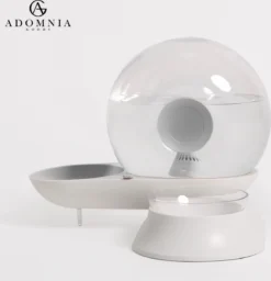 AdomniaGoods - Automatische Katten Voerbak - Antislip Honden Voerbak - Unique Transparant/grijs Design - Altijd Hygiënisch Schoon Water! -Merkloos Verkoop 1159x1200 1