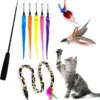 Katten Speeltjes Katten Speelgoed Kattenspeeltjes Katten Hengel Veer Worm Staart Muis Incl. Hengel Kitten – 9 Stuks