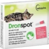 Dronspot Spot On Ontwormingsmiddel Voor Middelgrote Katten (2,5 Kg - 5 Kg) 2 Pipetten