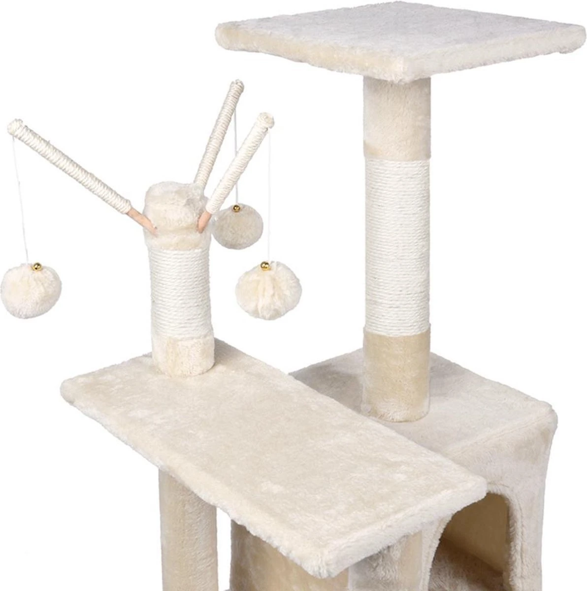 Merkloos MC Star Krabpaal Voor Grote Katten Cat Tree - 55 X 50 X 121 Cm - Beige 4 Merkloos MC Star Krabpaal Voor Grote Katten Cat Tree - 55 X 50 X 121 Cm - Beige - Image 4