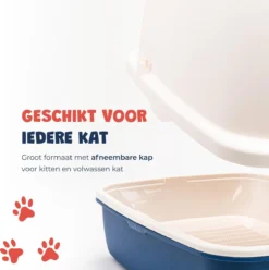 JC Pets Premium Kattenbak Systeem - Inclusief 2.5KG / 4L Kattenbakvulling - Zelfreinigend -Merkloos Verkoop 1195x1200 14