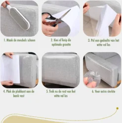 DynaBright Anti Krab Vellen Voor Kat En Hond - 8 XL Vellen – 43.2 X 30.5cm - Tegen Krabben – Bank Bescherming – Meubelbescherming – Krabpaal Voor Katten – Anti Scratch – Transparant - Plakfolie -Merkloos Verkoop 1197x1200 15