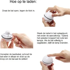 Catchit!® Interactieve Zelfrollende Bal Katten - Kattenspeeltjes - Inclusief USB Kabel En Staartjes - Kattenspeelgoed - Smart - Grijs -Merkloos Verkoop 1197x1200 9
