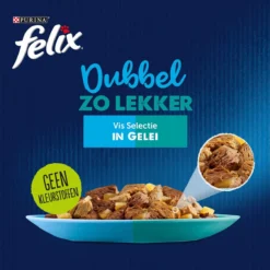 Felix Dubbel Zo Lekker Vis Selectie In Gelei - Katten Natvoer - 48 X 85g -Merkloos Verkoop 1198x1200 3