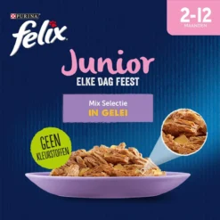 Felix Elke Dag Feest Mix Selectie In Gelei Junior - Katten Droogvoer - 48 X 85g -Merkloos Verkoop 1198x1200 4