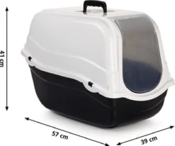 Beeztees Romeo - Kattenbak - Zwart/Wit - 57x39x41 Cm -Merkloos Verkoop 1200x1002 2