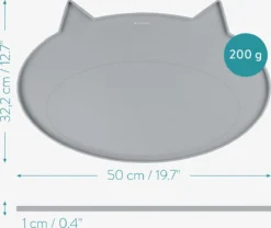 Navaris Siliconen Voederbakmat Voor Katten - Waterdichte Anti-slip Mat Voor Voerbak En Waterbak - 50x32 Cm - In Grijs Kattendesign 11 Navaris Siliconen Voederbakmat Voor Katten - Waterdichte Anti-slip Mat Voor Voerbak En Waterbak - 50x32 Cm - In Grijs Kattendesign -Merkloos Verkoop 1200x1009