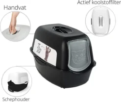 Rotho Kattenbak Bailey Zwart -Merkloos Verkoop 1200x1011 1