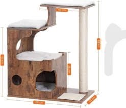 MIRA Home - Krabpaal Voor Katten - Krabpaal - Hout/Sisal - Bruin/Zwart - 66x42x88 8 MIRA Home - Krabpaal Voor Katten - Krabpaal - Hout/Sisal - Bruin/Zwart - 66x42x88 -Merkloos Verkoop 1200x1033 8