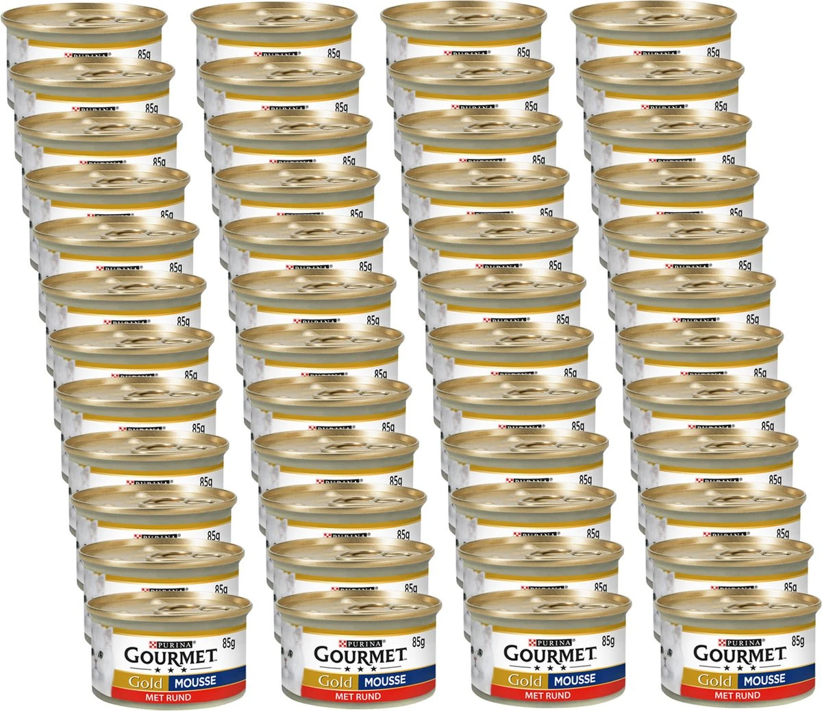 Merkloos Gourmet Gold Mousse 85 G - Kattenvoer - 48 X Rund 2 Merkloos Gourmet Gold Mousse 85 G - Kattenvoer - 48 X Rund - Image 2