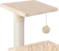 Merkloos MC Star Katten Krabpaal 70cm Krassen Grote Nis En Bal Opgeschort Spelen Schraper Platform Sisal - Beige, 70cm -Merkloos Verkoop 1200x1039 2
