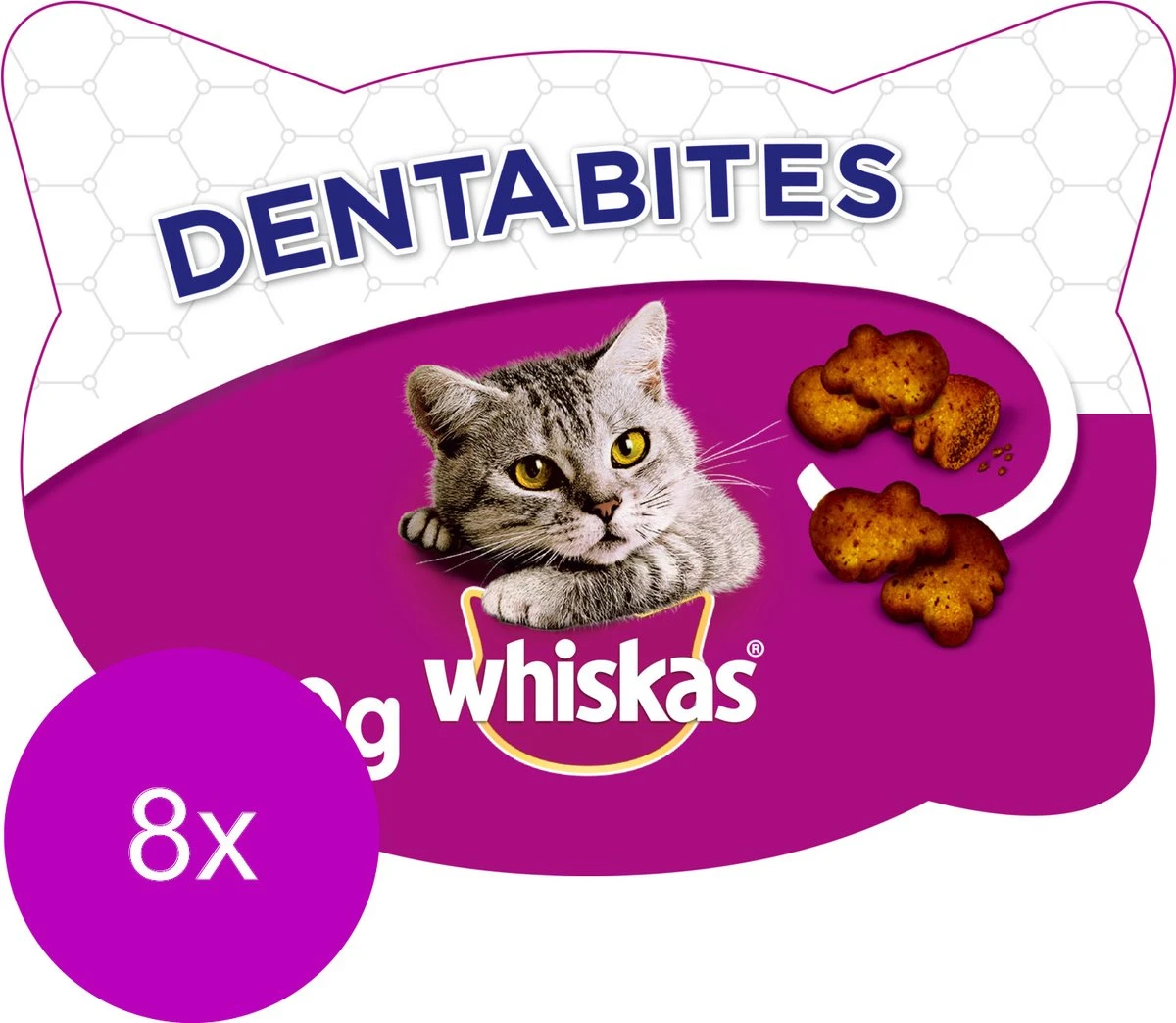 Whiskas Dentabites Kattensnoepjes - Kip - 8 X 40g 5 Whiskas Dentabites Kattensnoepjes - Kip - 8 X 40g - Image 5
