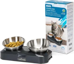 Nobleza Katten Voerbakjes - Ergonomische Dubbele Voerbak - Anti Braak Voerbak Voor Katten - Zwart - Dubbel - RVS 19 Nobleza Katten Voerbakjes - Ergonomische Dubbele Voerbak - Anti Braak Voerbak Voor Katten - Zwart - Dubbel - RVS -Merkloos Verkoop 1200x1045 6