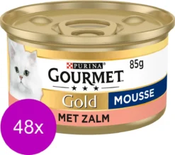 Gourmet Gold Mousse 85 G - Kattenvoer - 48 X Zalm 6 Gourmet Gold Mousse 85 G - Kattenvoer - 48 X Zalm -Merkloos Verkoop 1200x1059