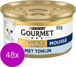 Gourmet Gold Mousse 85 G - Kattenvoer - 48 X Tonijn 5 Gourmet Gold Mousse 85 G - Kattenvoer - 48 X Tonijn -Merkloos Verkoop 1200x1059 3
