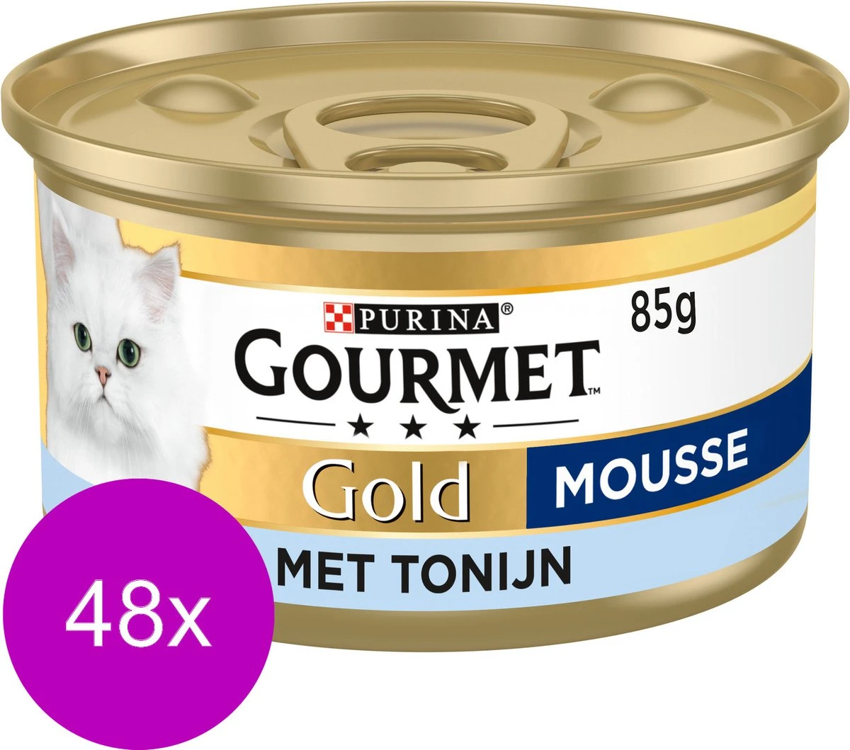 Gourmet Gold Mousse 85 G - Kattenvoer - 48 X Tonijn 3 Gourmet Gold Mousse 85 G - Kattenvoer - 48 X Tonijn - Image 3