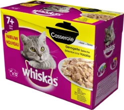Whiskas Casserole Senior Gevogelte In Gelei 12*85g 1x4