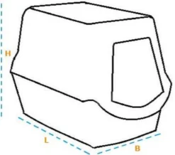 Trixie Berto Kattenbak Overdekt Met Zeef Scheidingssysteem Taupe - 59X39X42 CM -Merkloos Verkoop 1200x1061 5