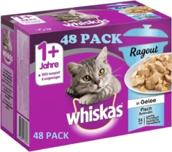 Whiskas 48x85g Ragout Vis - Zalm, Tonijn, Witte Vis -Merkloos Verkoop 1200x1064 3
