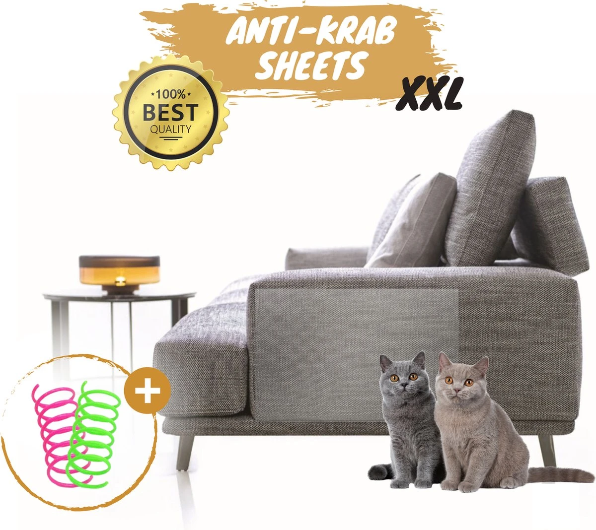 Merkloos Katten Anti Krab XXL Vellen - 10 Stuks - Met NeeleG Springveren - Meubelbescherming - Diervriendelijk - Geen Krabschade Aan Meubels - Bankbescherming - Enkelzijdig Klevend En Transparant - Zonder Punaises - Krabpaal - Anti Scratch - 30x45 CM 1 Merkloos Katten Anti Krab XXL Vellen - 10 Stuks - Met NeeleG Springveren - Meubelbescherming - Diervriendelijk - Geen Krabschade Aan Meubels - Bankbescherming - Enkelzijdig Klevend En Transparant - Zonder Punaises - Krabpaal - Anti Scratch - 30x45 CM